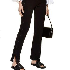 Rag & Bone Black Snap Track Pant Size 0